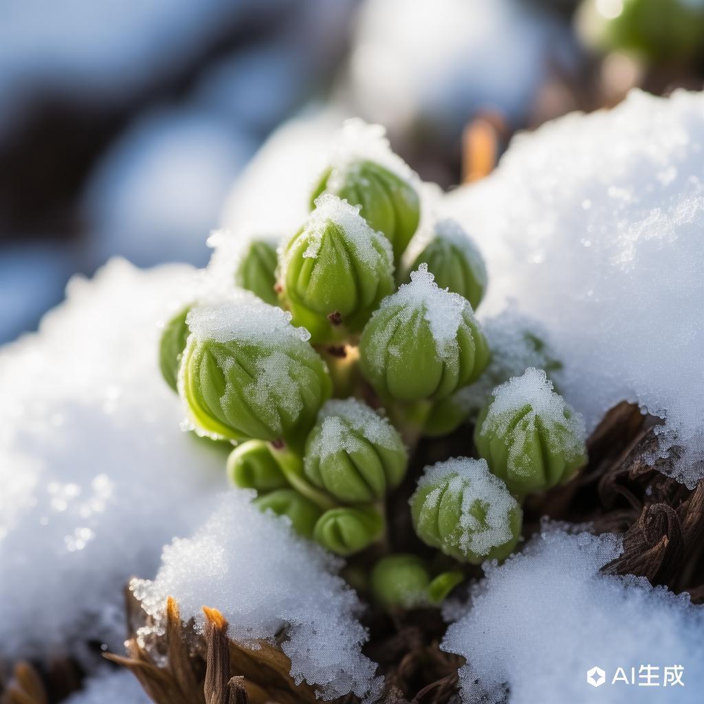 月季长出新芽全是盲芽：上面长出坚强的球状新芽