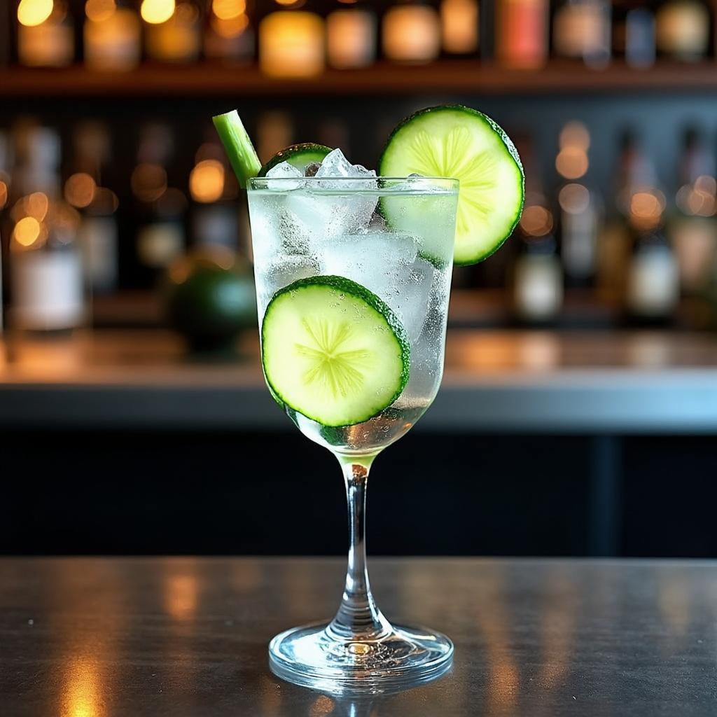 Gin & Tonic with Lime and Cucumber