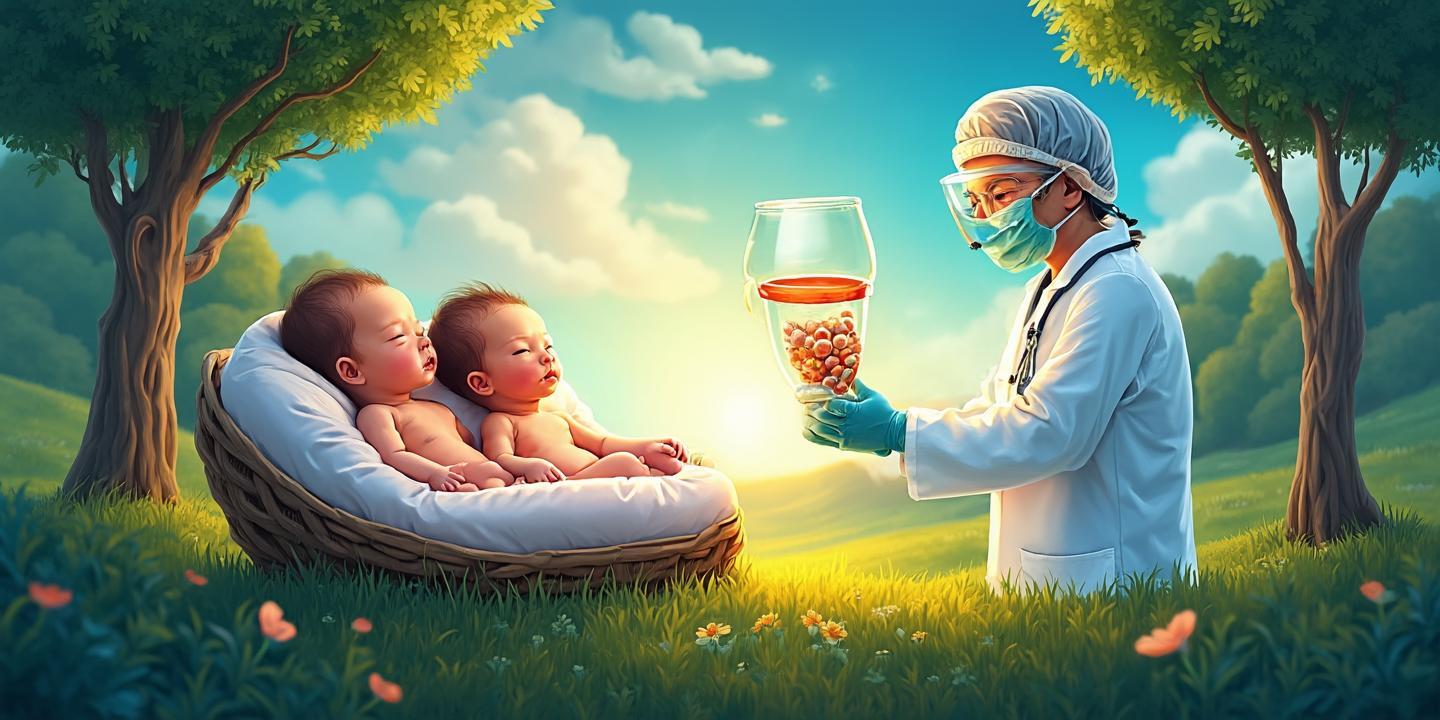 在自然受孕中，嬰兒嬰兒雙胞胎