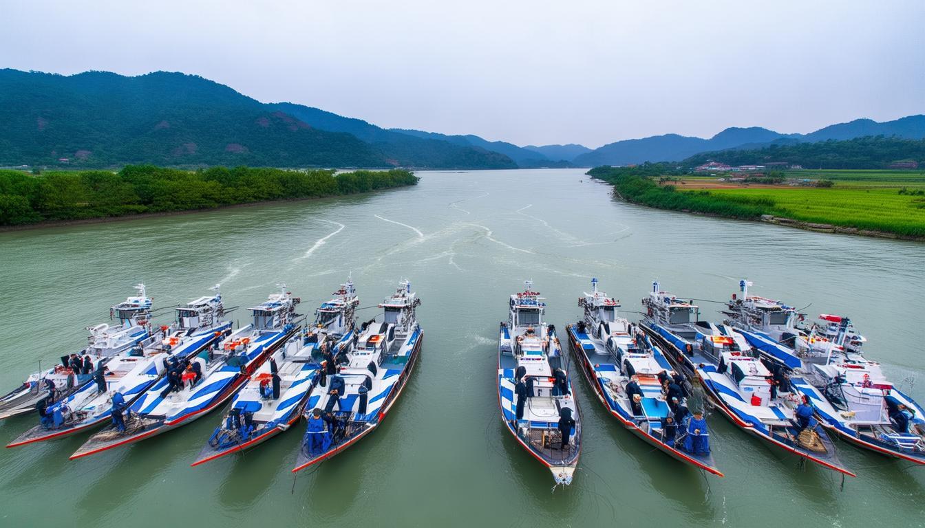 闽粤两省联动执法维护交界水域渔业生产秩序_联合渔政执法_