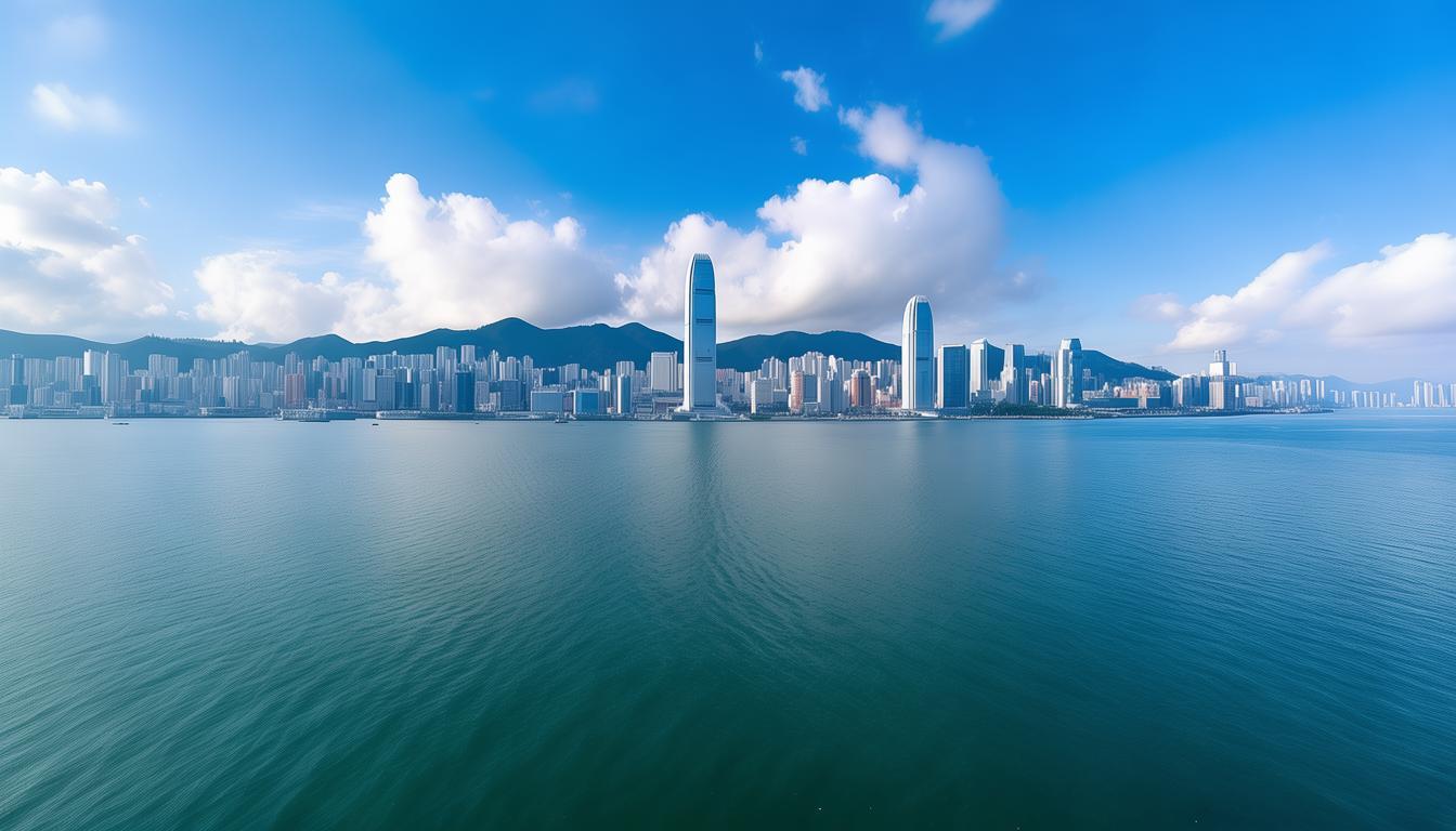 受台风韦帕影响，香港发出三号强风信号，市民积极应对