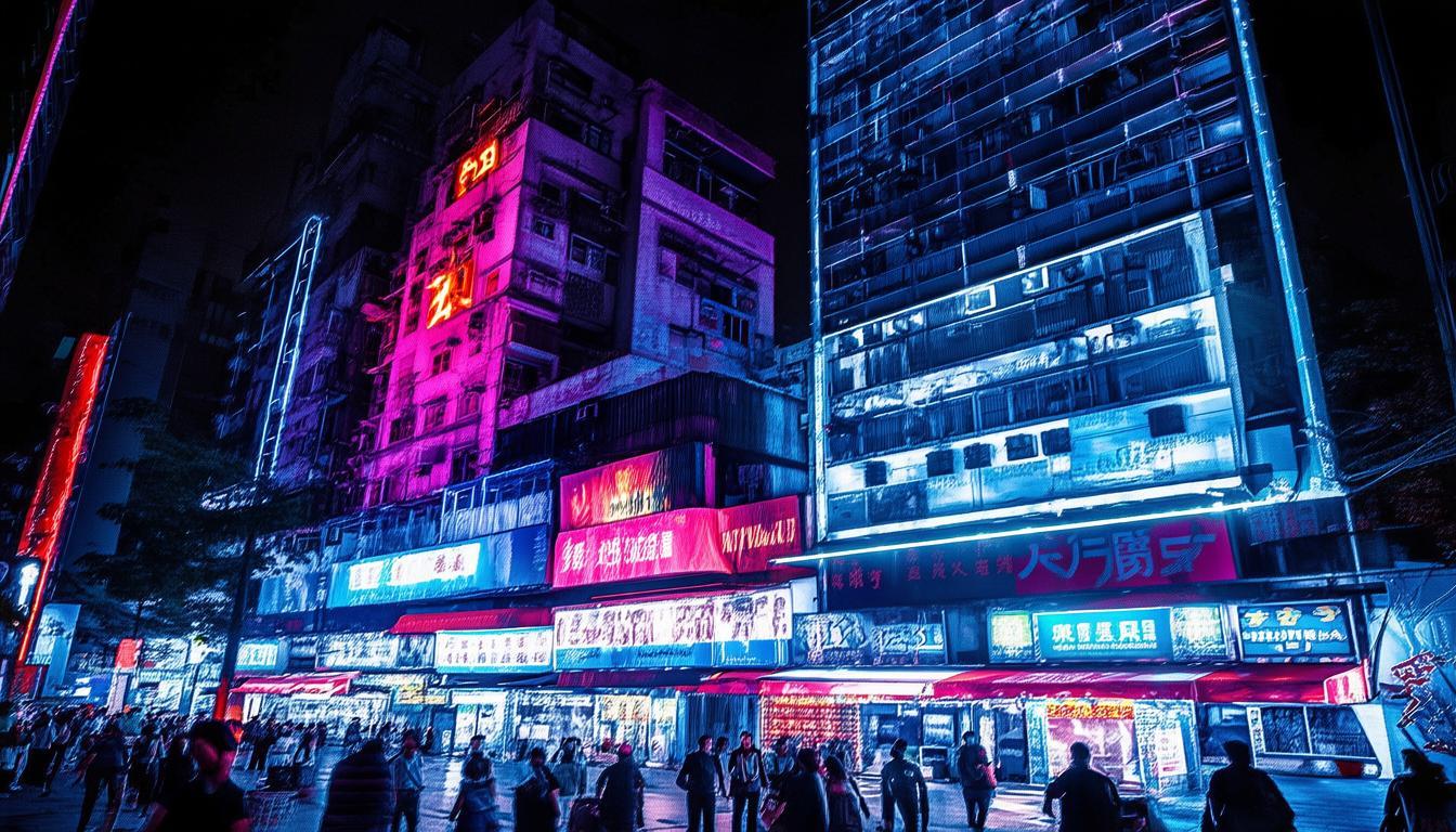 广州的夜，依旧灯火通明。那些招