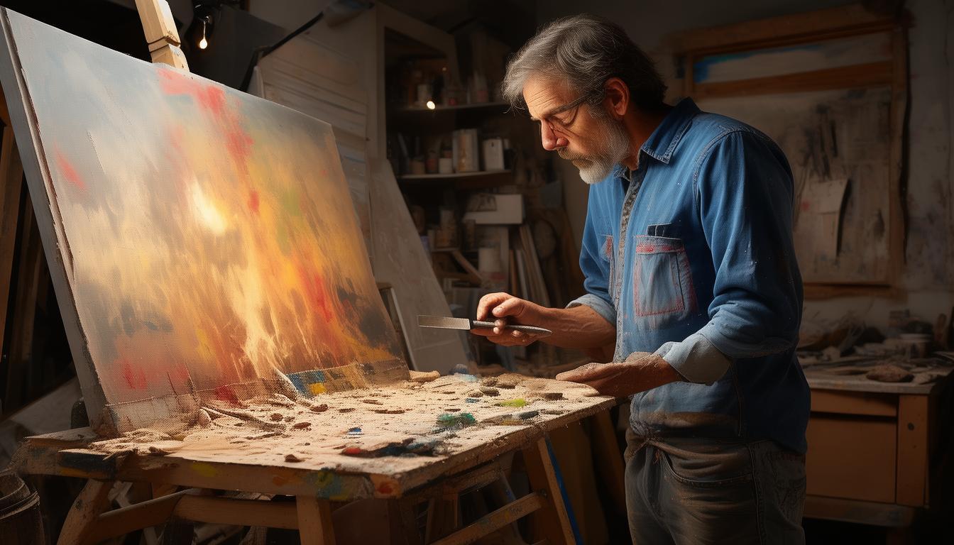 _海派油画上海四剑客_上海画家剑青