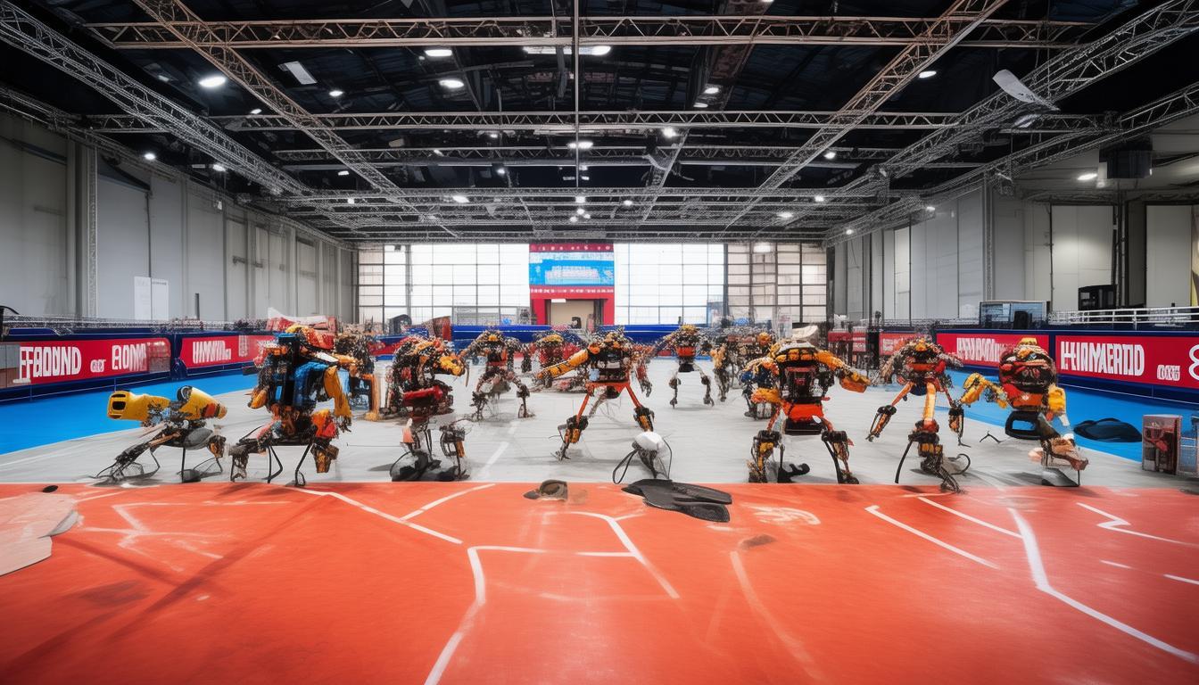 8月12日2025世界人形机器人运动会首次联排，多项测试进行